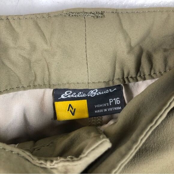 Eddie Bauer First Ascent Skort Skirted Shorts Tan Plus Size 16 Petite - Picture 3 of 7